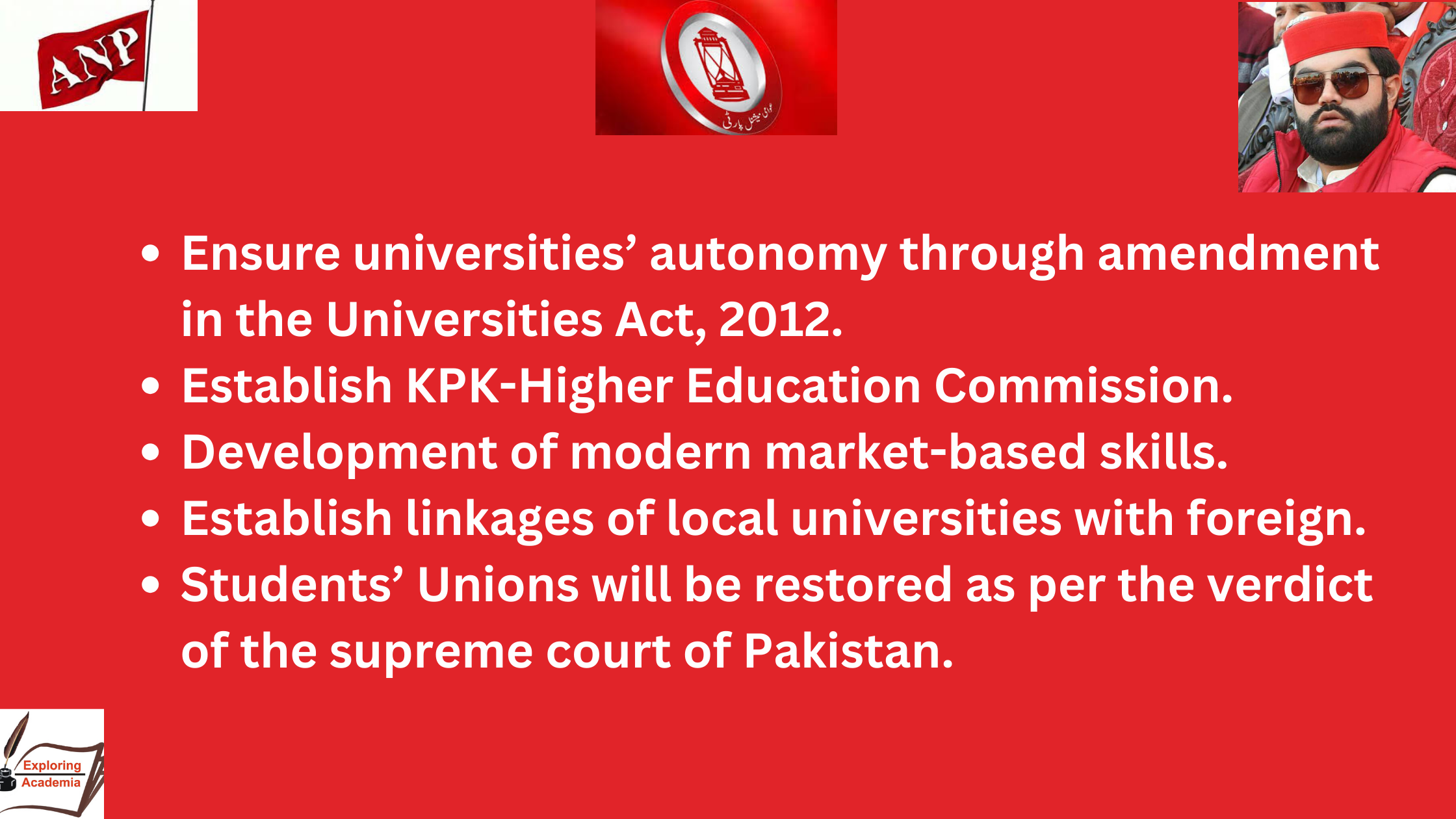 How Political Parties in Pakistan Prioritize Higher Education and Universities in their Election Manifestos