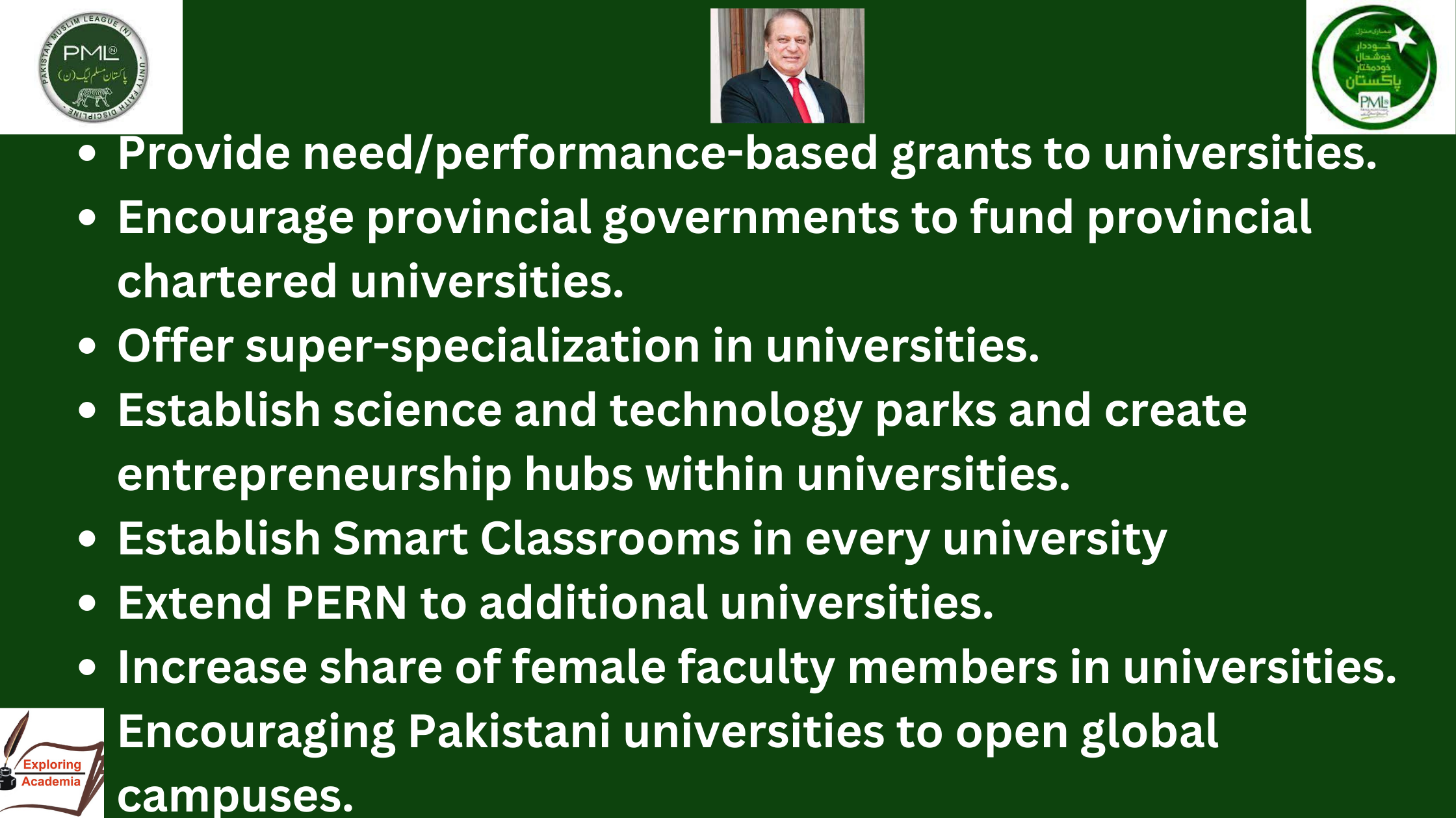 How Political Parties in Pakistan Prioritize Higher Education and Universities in their Election Manifestos