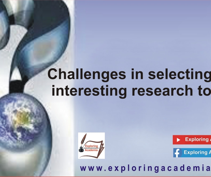 The 03 key challenges in selecting an interesting research topic