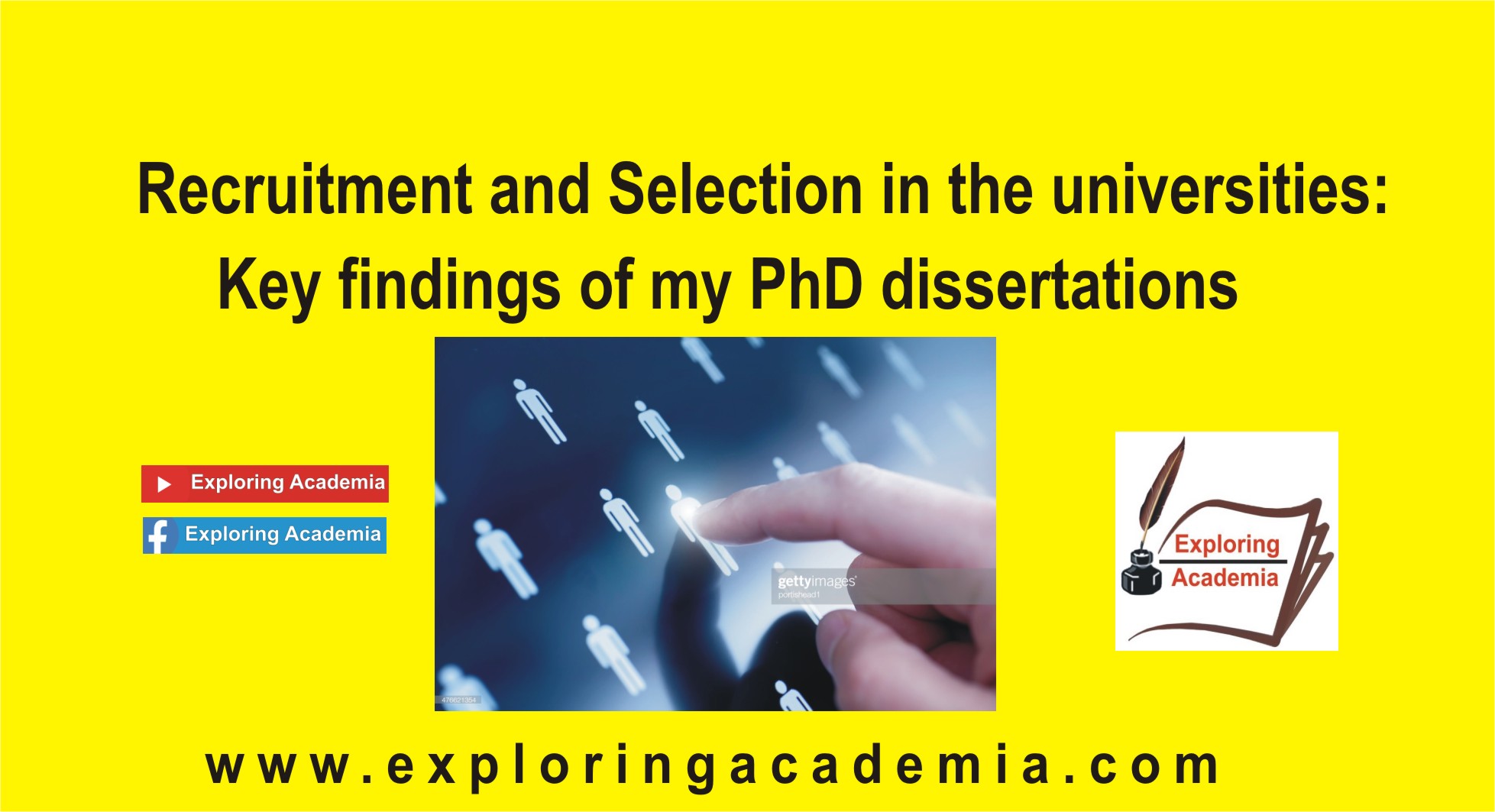 Recruitment and Selection in the universities: Key findings of my PhD dissertations