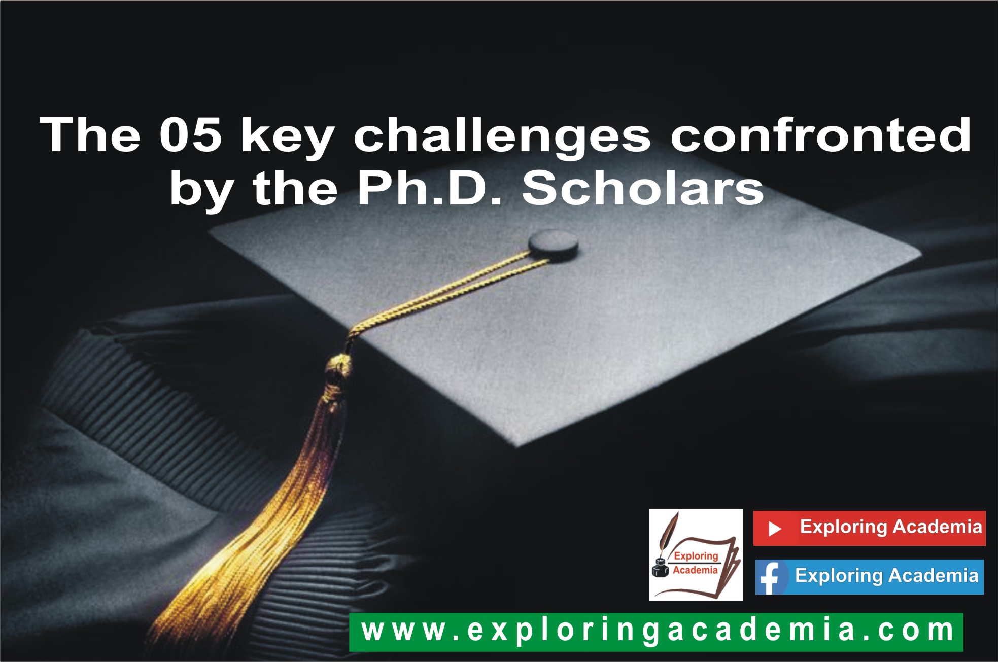 The 05 key challenges confronted by the PhD scholars