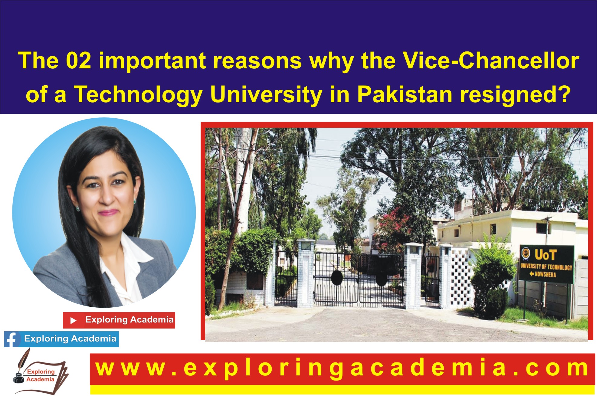 The 02 important reasons why the Vice-Chancellor of a Technology University resigned?