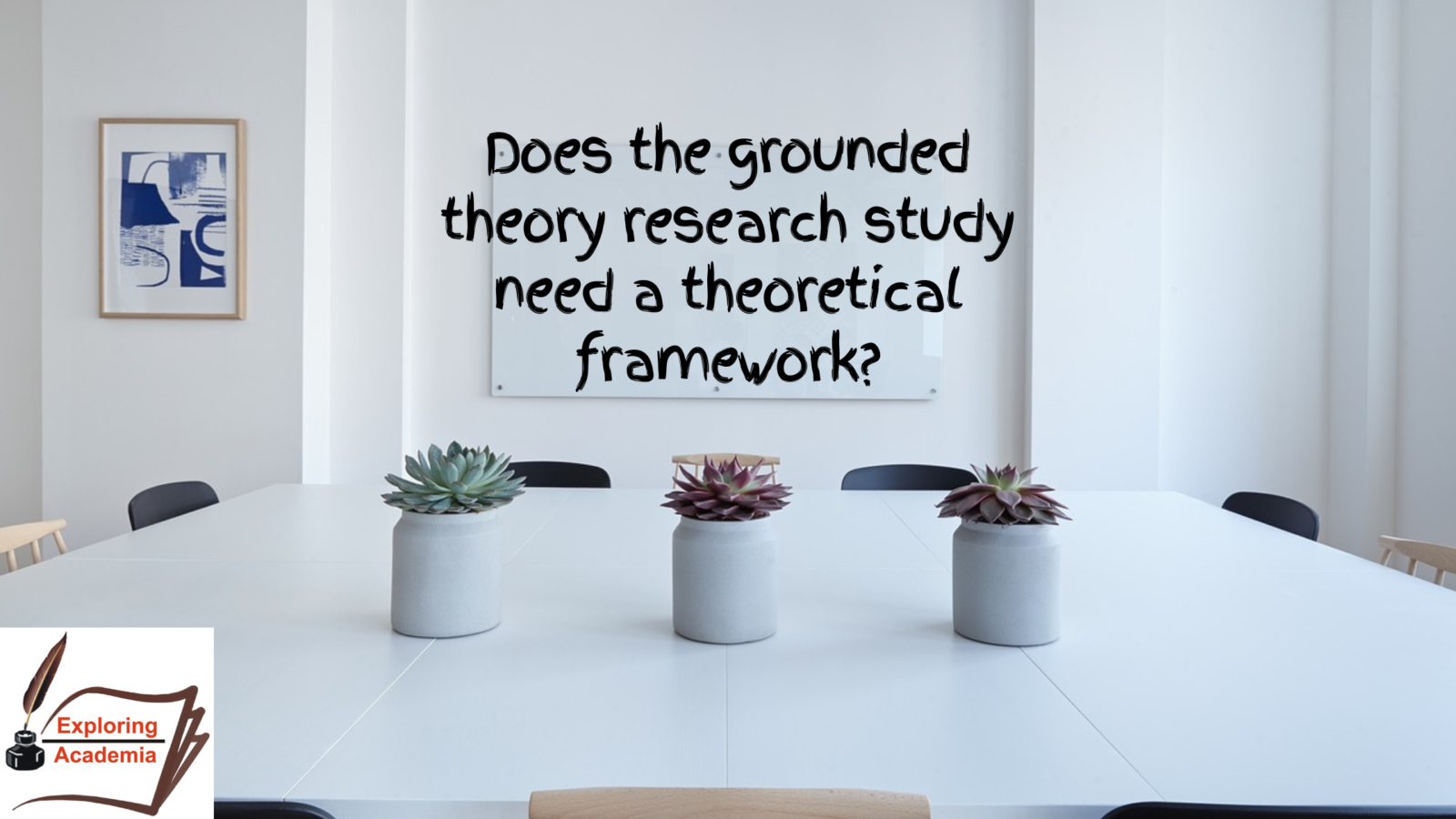 Does the grounded theory research study need a theoretical framework?