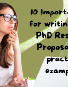 Learning from a sample PhD Research Proposal: A step by step guide.